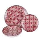 Serviço de Jantar em Porcelana de 18 Peças em 2 Acabamentos Diferentes - Jamais Viadurini