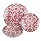 Serviço de Jantar em Porcelana de 18 Peças em 2 Acabamentos Diferentes - Jamais Viadurini