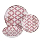 Serviço de Jantar em Porcelana de 18 Peças em 2 Acabamentos Diferentes - Jamais Viadurini