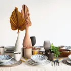 Serviço de Jantar em Porcelana de 18 Peças em 2 Acabamentos Diferentes - Jamais Viadurini