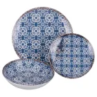 Serviço de Jantar em Porcelana de 18 Peças em 2 Acabamentos Diferentes - Jamais Viadurini