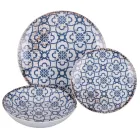 Serviço de Jantar em Porcelana de 18 Peças em 2 Acabamentos Diferentes - Jamais Viadurini