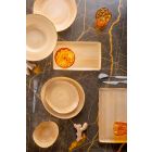 Serviço de pratos de aperitivo de 12 peças em grés colorido de design moderno - Simba Viadurini