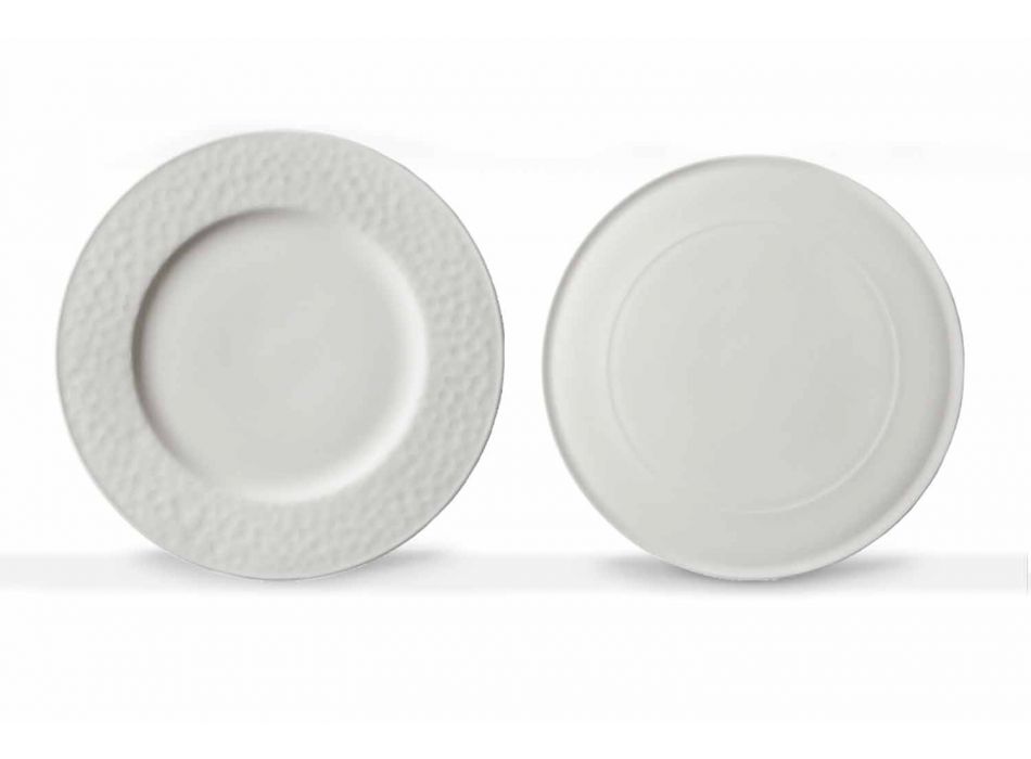 Travesseiros Gourmet Design em Porcelana Branca 2 Peças - Flavia Viadurini
