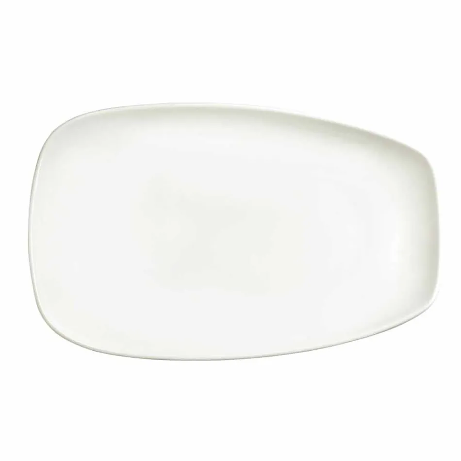 Serviço de pratos em porcelana branca ou jantar - Nalah Viadurini