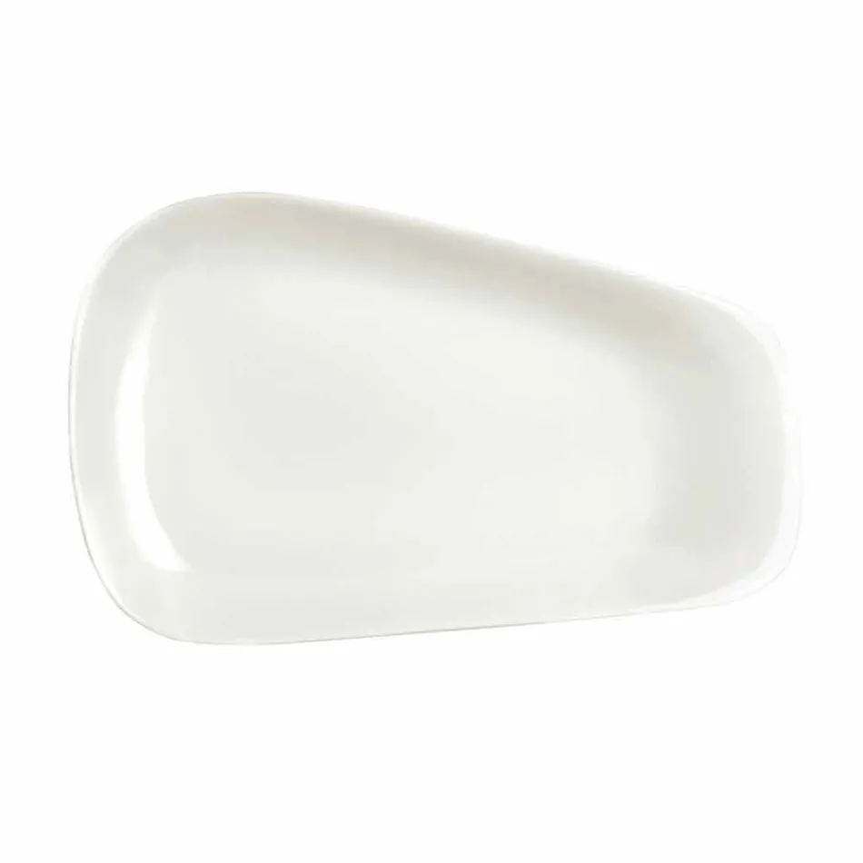 Serviço de pratos em porcelana branca ou jantar - Nalah Viadurini