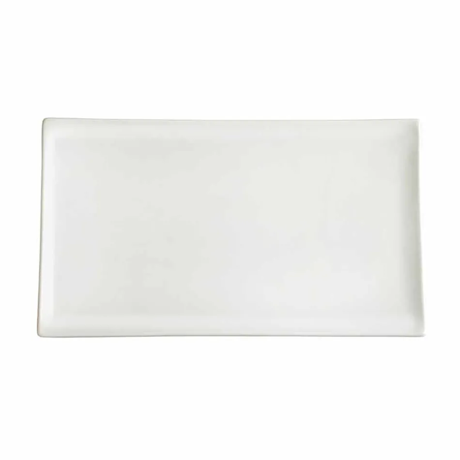 Serviço de pratos em porcelana branca ou jantar - Nalah Viadurini