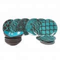 Conjunto de Louça Porcelana Colorida Moderna 18 Peças - Timesquare