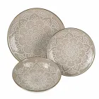 Serviço de Pratos em Hard Dolomite Grey, Light Blue ou Blue 18 Pieces - Arabian Viadurini