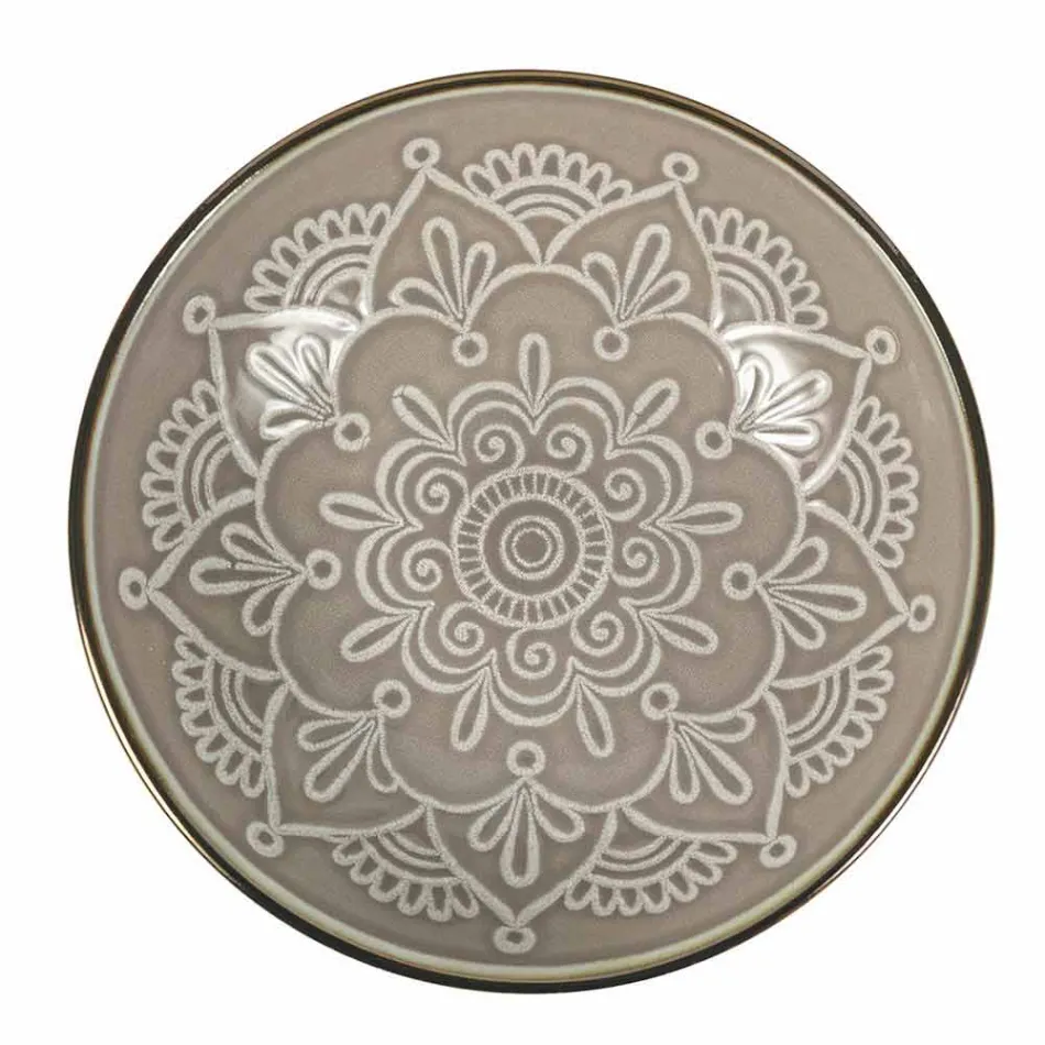 Serviço de Pratos em Hard Dolomite Grey, Light Blue ou Blue 18 Pieces - Arabian Viadurini