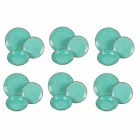 Serviço de Pratos em Hard Dolomite Grey, Light Blue ou Blue 18 Pieces - Arabian Viadurini