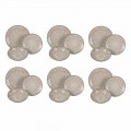 Serviço de Pratos em Hard Dolomite Grey, Light Blue ou Blue 18 Pieces - Arabian