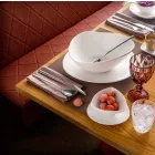 Louça de Porcelana Branca Conjunto 23 Peças Design Moderno e Elegante - Nalah Viadurini