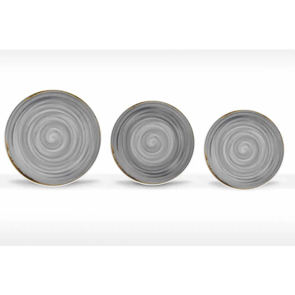 Serviço de Louça Moderna e Colorida em Porcelana 18 Peças - Rurolo Viadurini