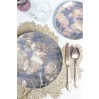 Talheres Conjunto Aço Cetim Colorido Completo 24 Peças Design - Fantasia Viadurini