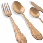 Conjunto de Talheres Aço Cetim Colorido Completo 24 Peças Design - Fantasiapos Viadurini