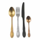 Conjunto de Talheres Aço Cetim Colorido Completo 24 Peças Design - Fantasiapos Viadurini