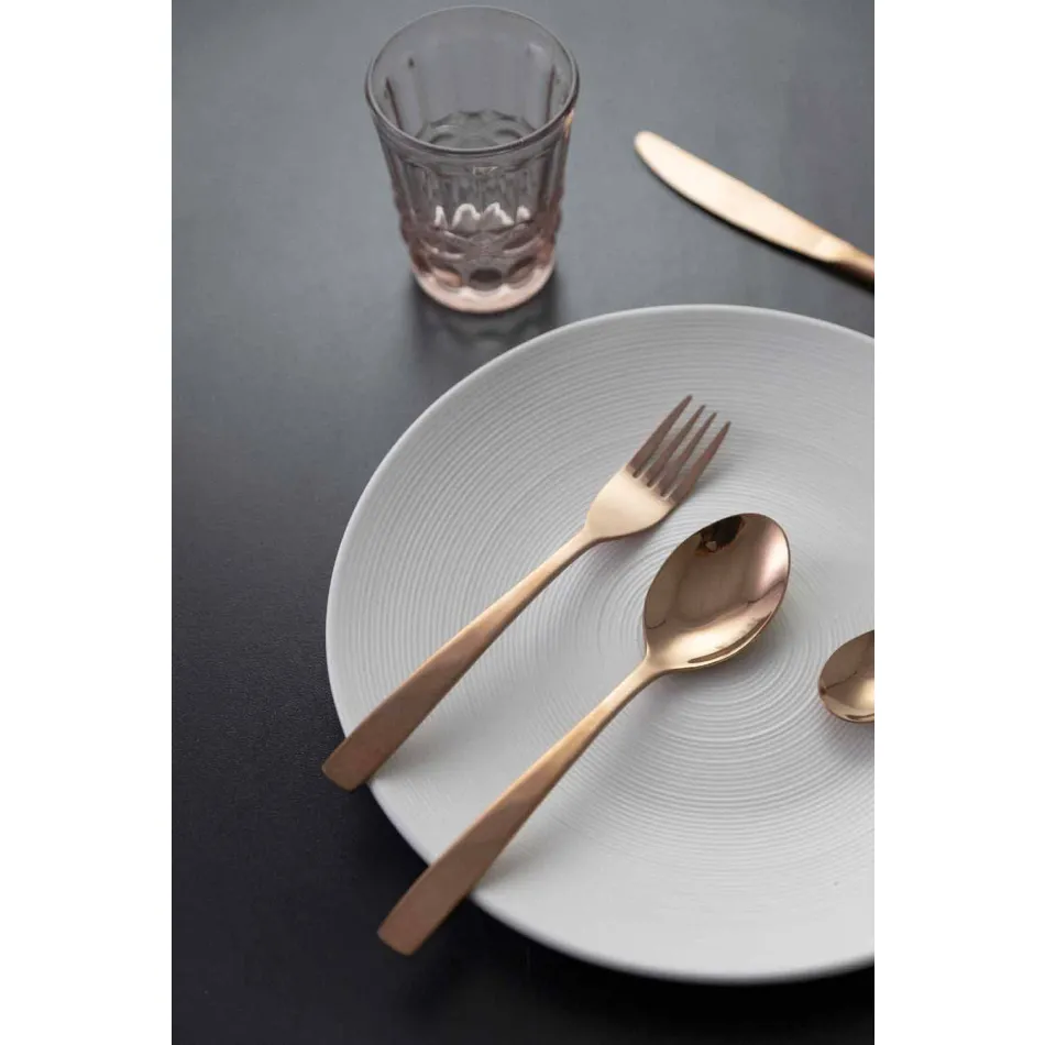 Conjunto de talheres de aço inoxidável de luxo de 24 peças - Wisconsinpos Viadurini