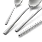 Conjunto de talheres de aço inoxidável polido com design quadrado 24 peças - Bumbun Viadurini