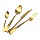 Conjunto de talheres de aço mate de prata, ouro ou cobre 24 peças - Borough Viadurini