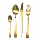 Conjunto de talheres de aço mate de prata, ouro ou cobre 24 peças - Borough Viadurini