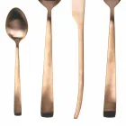 Conjunto de talheres de aço mate de prata, ouro ou cobre 24 peças - Borough Viadurini
