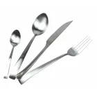 Conjunto de talheres de aço mate de prata, ouro ou cobre 24 peças - Borough Viadurini