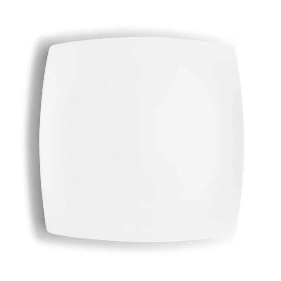 Copos de café em porcelana branca serviço Design moderno 8 peças - Duomo Viadurini