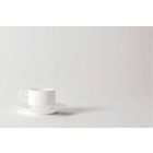 Serviço de xícaras cappuccino de porcelana branca 14 peças para o café da manhã - Samantha Viadurini