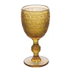 Conjunto de 12 Taças 210 ml em Vidro Colorido e Relevo - Pôr do Sol Viadurini