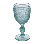 Conjunto de 12 Taças 210 ml em Vidro Colorido e Relevo - Pôr do Sol Viadurini