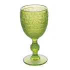 Conjunto de 12 Taças 210 ml em Vidro Colorido e Relevo - Pôr do Sol Viadurini