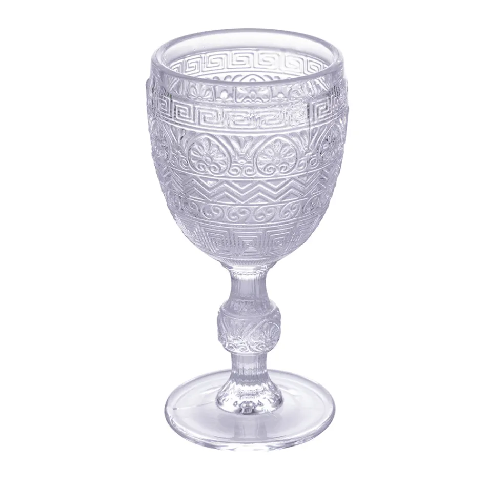 Conjunto de 12 Taças 210 ml em Vidro Colorido e Relevo - Pôr do Sol Viadurini