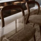 Conjunto de 4 elegantes cadeiras de jantar em madeira maciça, fabricadas na Itália - Numa Viadurini