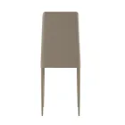 Conjunto de 4 cadeiras modernas em couro ecológico branco, cinza ou cinza-pombo - Dora Viadurini