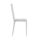 Conjunto de 4 cadeiras modernas em couro ecológico branco, cinza ou cinza-pombo - Dora Viadurini