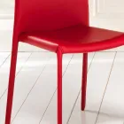 4 de setembro cadeiras modernas Joy imitação de couro, inteiramente coberto Viadurini