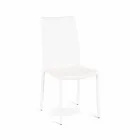 4 de setembro cadeiras modernas Joy imitação de couro, inteiramente coberto Viadurini