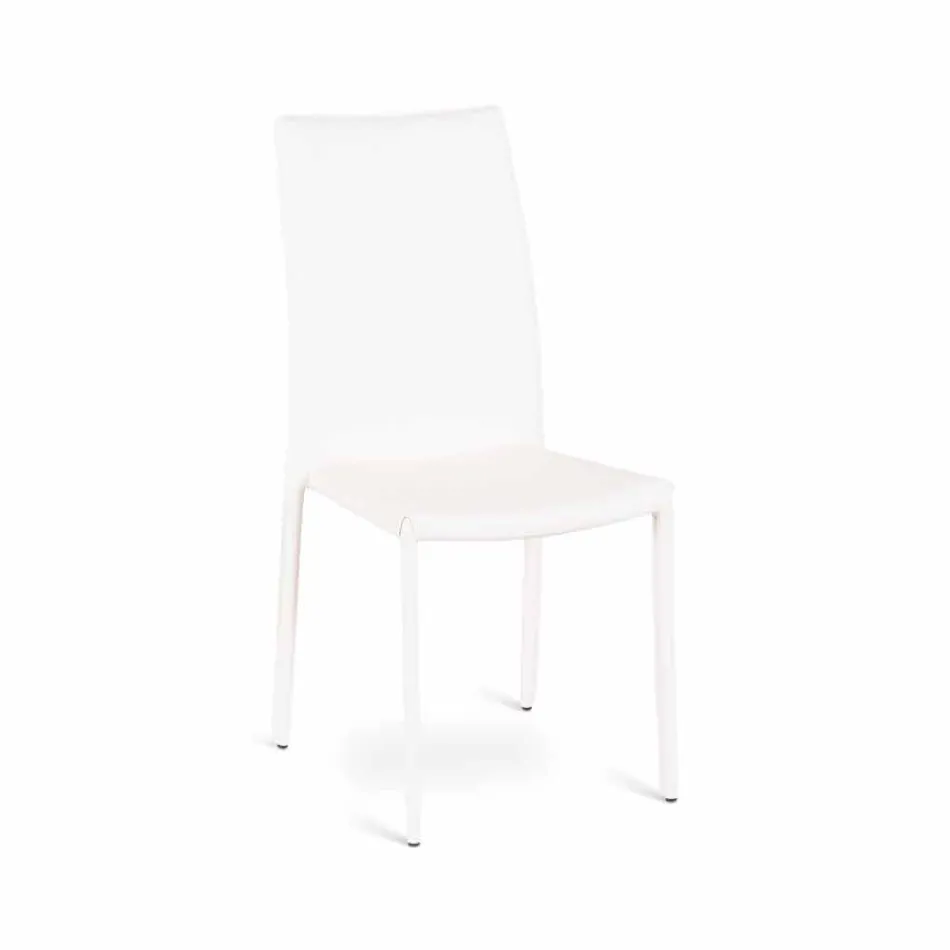 4 de setembro cadeiras modernas Joy imitação de couro, inteiramente coberto Viadurini