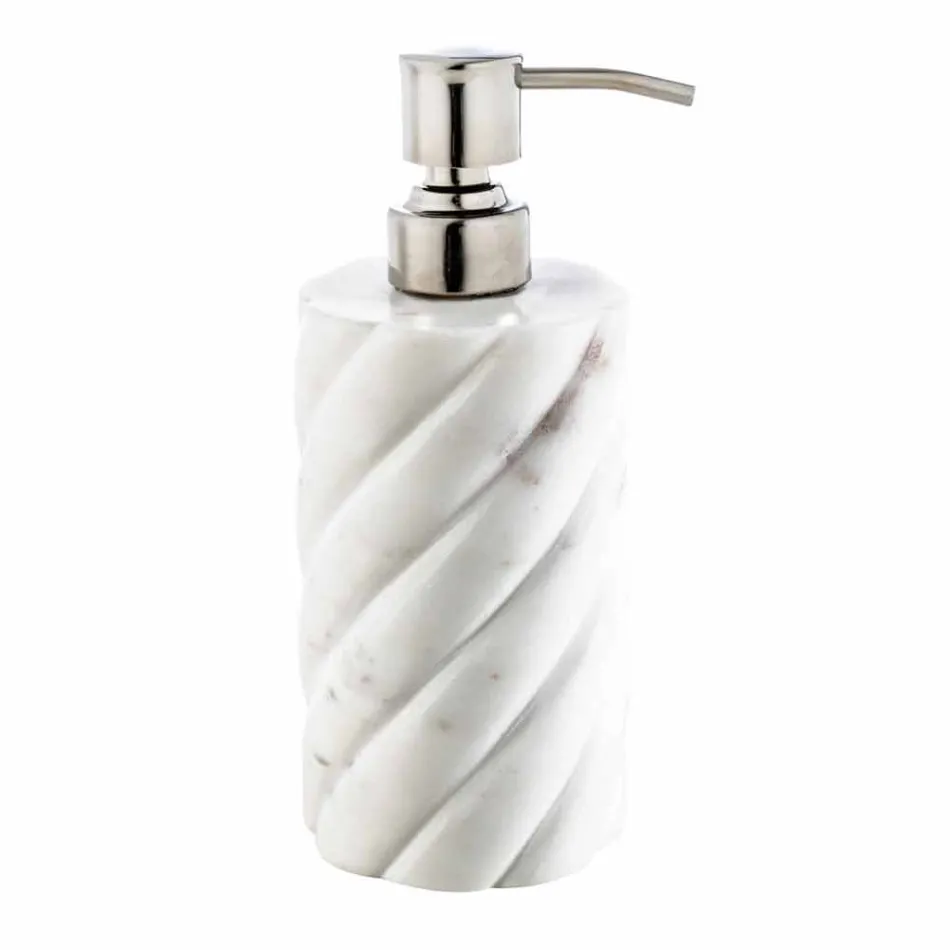 Acessórios de design de banheiro em mármore de Calacatta Monza Viadurini