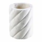 Acessórios de design de banheiro em mármore de Calacatta Monza Viadurini