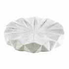 Moderna casa de banho acessórios em resina branca Levice Viadurini