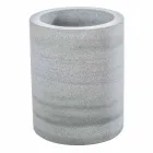 Moderna casa de banho conjunto de acessórios em pedra cinza Montale Viadurini