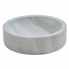 Moderna casa de banho conjunto de acessórios em pedra cinza Montale Viadurini