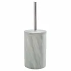 Moderna casa de banho conjunto de acessórios em pedra cinza Montale Viadurini