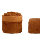 Conjunto de banheiro de 8 peças em tecido turco de algodão puro, tingido em todas as roupas - liso Viadurini