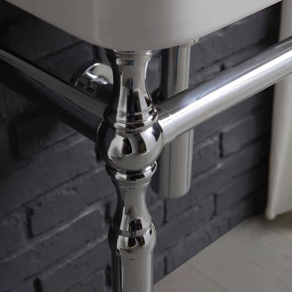 Conjunto de banheiro com lavatório no quadro e espelho na criatividade briccole Viadurini