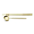 Conjunto Composto por Colher de Fruta, Pauzinhos e Descanso para Talheres com Origami - Osaka Viadurini