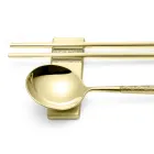 Conjunto Composto por Colher de Fruta, Pauzinhos e Descanso para Talheres com Origami - Osaka Viadurini