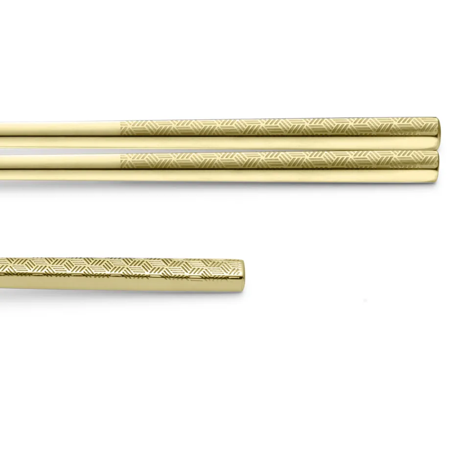 Conjunto Composto por Colher de Fruta, Pauzinhos e Descanso para Talheres com Origami - Osaka Viadurini